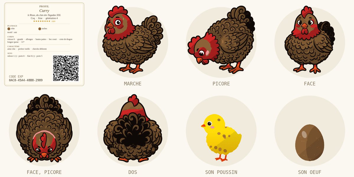 hodler_btc's tweet photo. Another rare chicken #MutantChicken #ChickenGenetics #IndieGame #curly https://t.co/SUJ7gslVD2