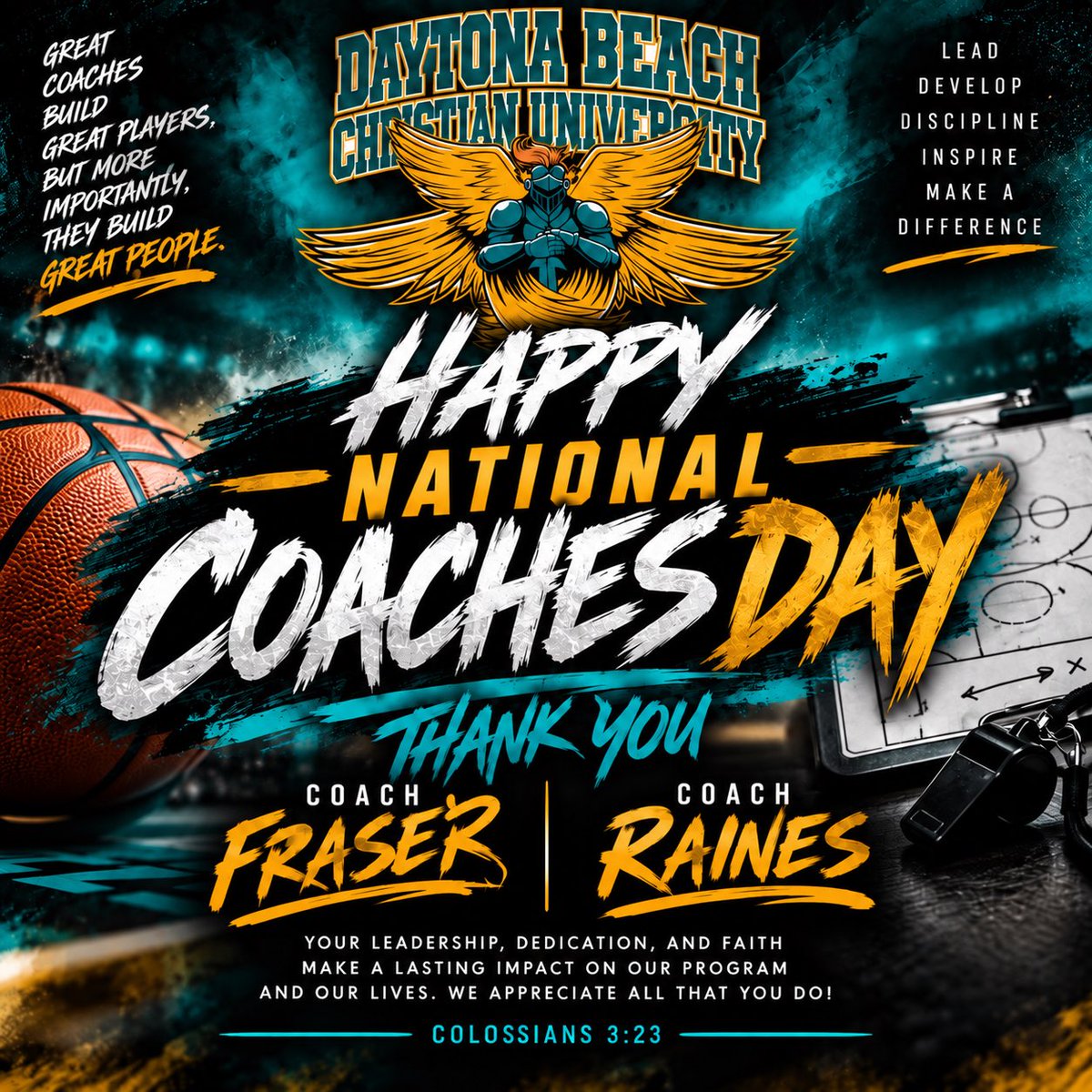 DBCU_Basketball's tweet photo. Happy National Coaches Day to our Men’s Basketball Coaches!! 🙏🏼🏀☀️🌊⛱️🏖️

#BeachBoys https://t.co/qW2aL7Zbaj