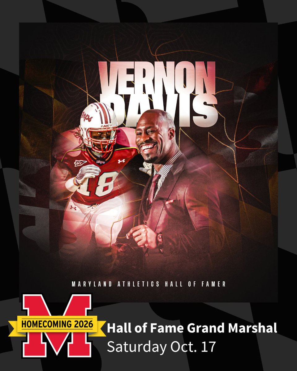 umterps's tweet photo. UMD is proud to announce Super Bowl Champion Vernon Davis '07 as #UMDHomecoming Grand Marshal! 

“I grew up in a situation where I didn’t have much, and now that I have more, I think returning the favor is what you’re supposed to do."

More on the honor: https://t.co/NpE21SwvKl https://t.co/GyoJI1XYIZ