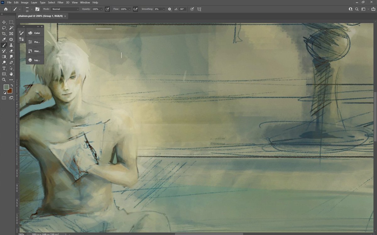 crow_mono00's tweet photo. Wip Phainon https://t.co/W7NEKtjDrc
