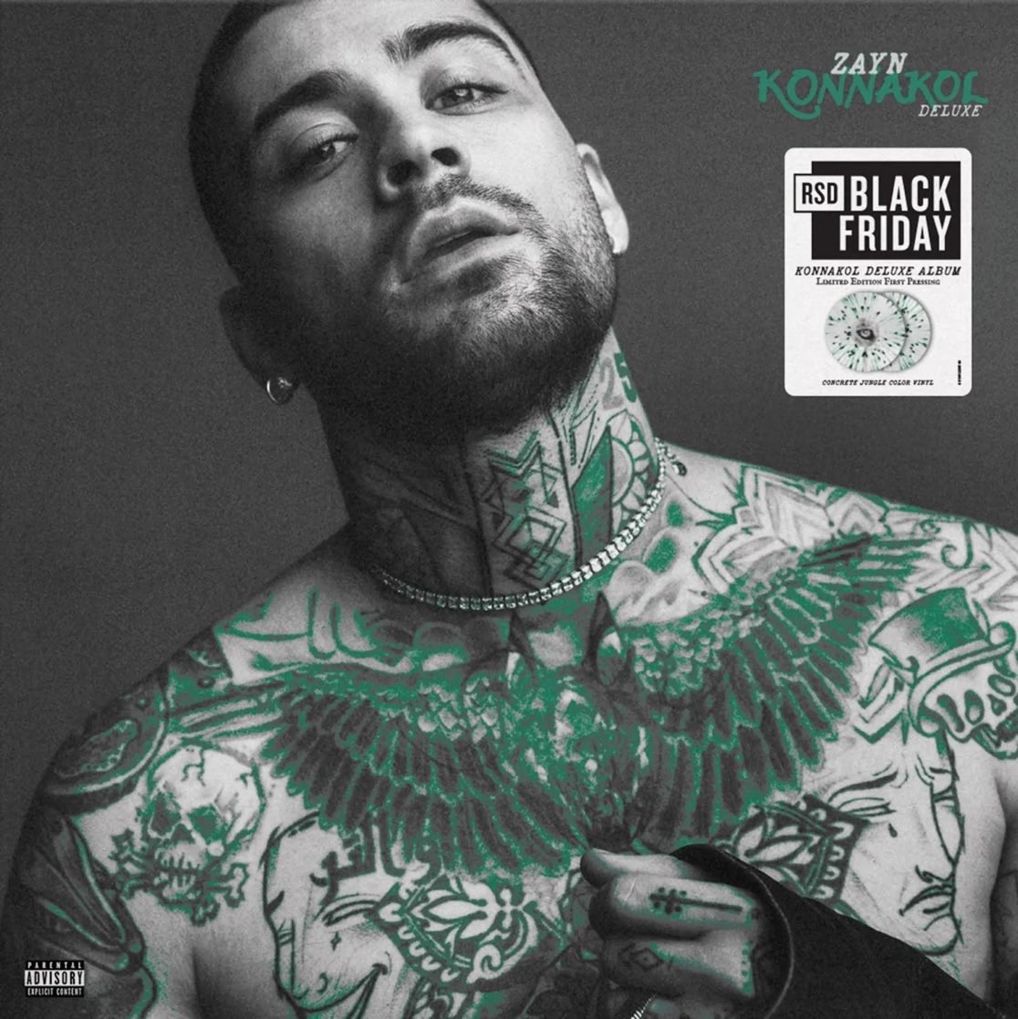 ZaynJMMex's tweet photo. Zayn lanzará una edición exclusiva de “KONNAKOL (Deluxe Edition)” para el Record Store Day Black Friday 2026 este 27 de noviembre. https://t.co/AuynXChgUB