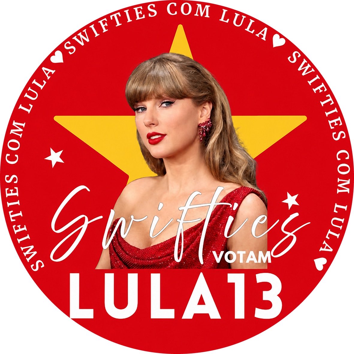 AcervoTSBrasil's tweet photo. Adesivos lindos pra usar e sair distribuindo!! 

SWIFTIES COM LULA!!❤️⭐️

*As artes não são minhas. https://t.co/Z3FW9Q7AlC
