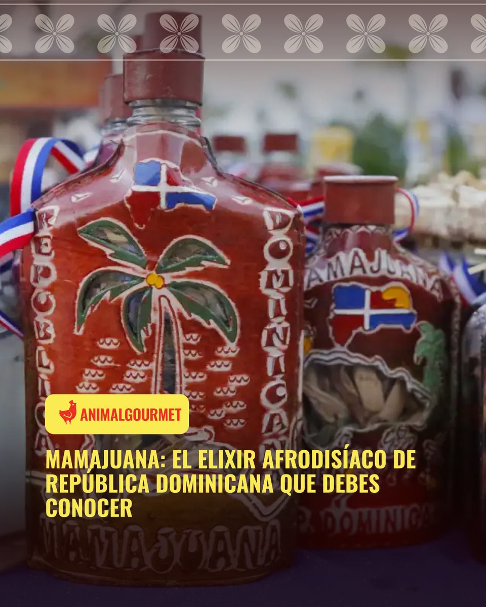 animalgourmet's tweet photo. 🇩🇴 Desde República Dominicana llega la “Mamajuana”. 🥃 Es la favorita de dominicanos y extranjeros; 🤕 promete solución a golpes e hinchazones ¿y el aumento del deseo sexual? Conoce más de este licor 👇
https://t.co/kj8wIRwWaf
#Animalgourmet #Mamajuana #Licor #Afrodisiaco https://t.co/vAJpr8fjWN
