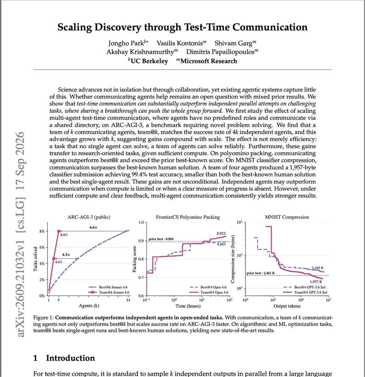 arcaman07's tweet photo. great paper and so much to build on top of it.
Agents swarms is the next thing and building the effective transport algorithms, infrastructure is going to be a challenge keeping in mind we have to ensure proper safety, monitoring these systems so all traces can be detected.
Effective coordination is much more trickier than it sounds.