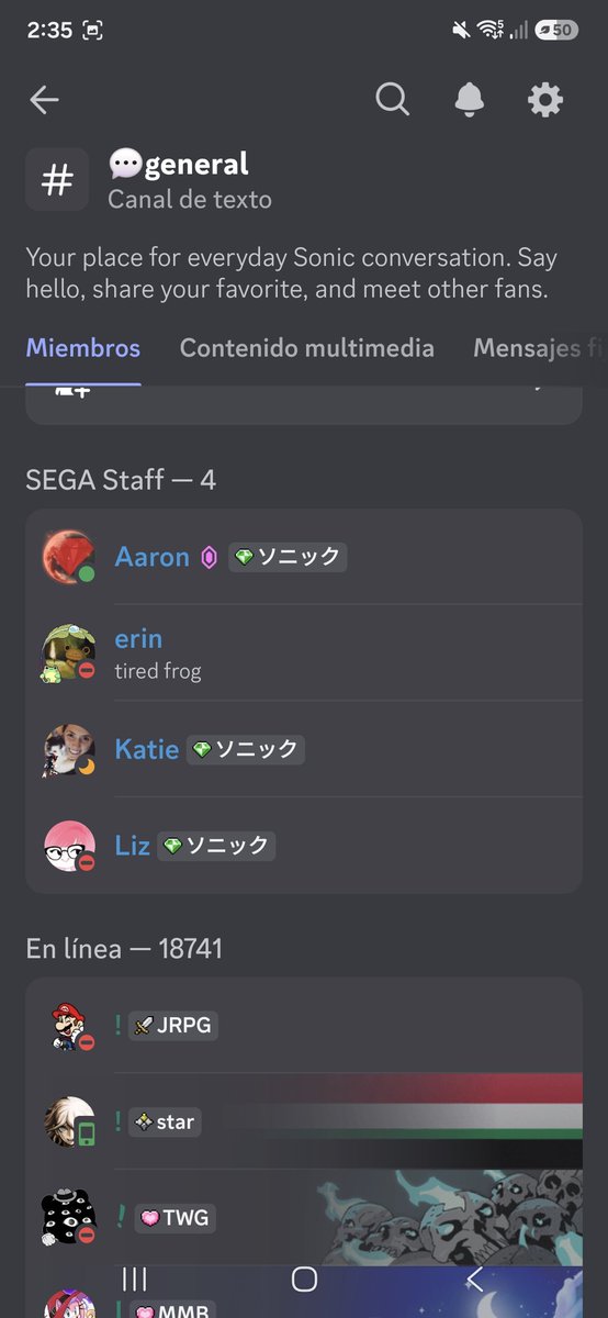 MrAndroidOs's tweet photo. #sonicthehedgehogㅤㅤㅤ #discod #sonic  4 Víctimas de cáncer visual (staff) están sosteniendo todo el autismo del servidor ,  18700 gorilas lobotomisados vs 4 personas https://t.co/4qgm9IuZn7