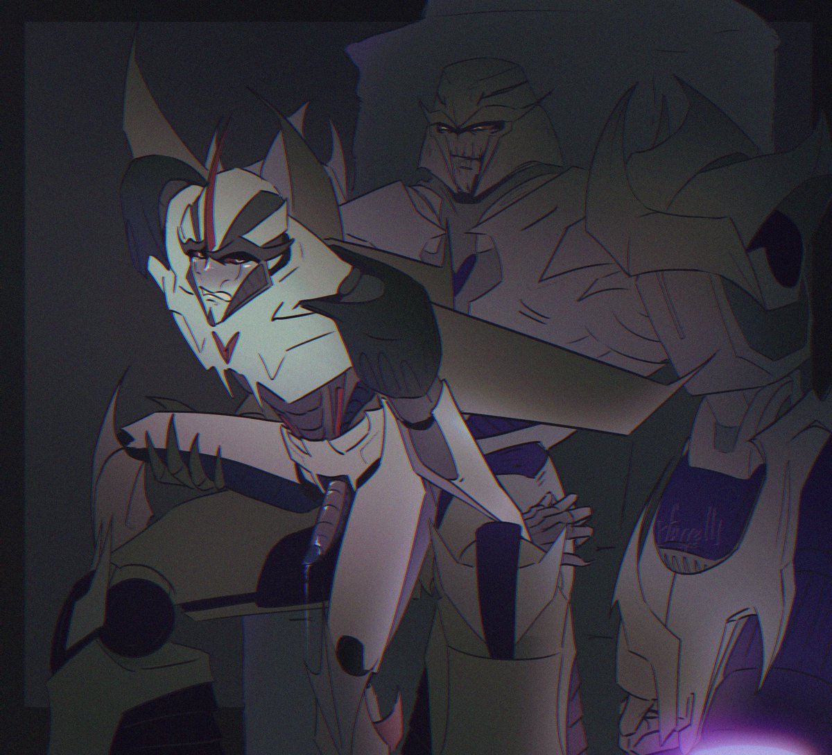 farrell_sqnc's tweet photo. Day 3+4: Hate Sex x Master/Slave   
Gone to my roots of drawing transformers (lazy, but still) 🫡 

#megastar #megascream #valveplug #kinktober #kinktober2026 https://t.co/u5Ej38DExa