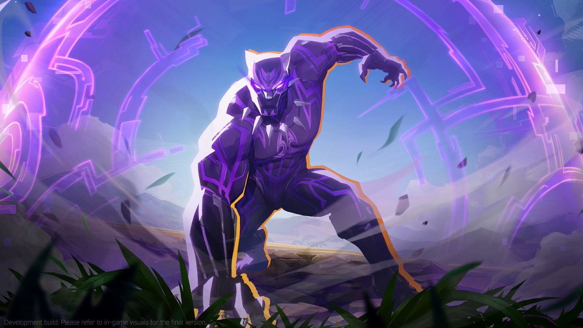 mmmmmmmmiller's tweet photo. ‼️ BLACK PANTHER MCU SCREENSHOTS

Here's a collection of 4K screenshots showcasing the new Black Panther costume based on his appearance in the 2018 Black Panther film, available as part of the Infinity Finale Event Pass coming to #MarvelRivals this Friday, October 9th. https://t.co/0BhoGf9CUg
