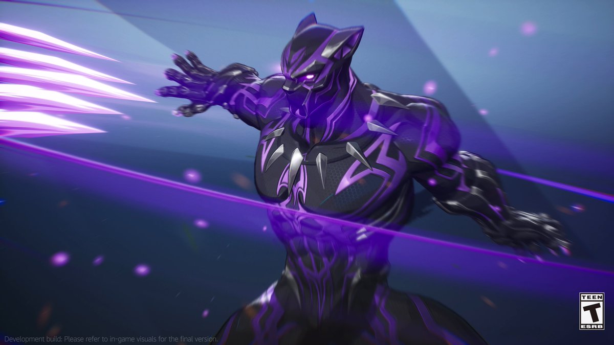 mmmmmmmmiller's tweet photo. ‼️ BLACK PANTHER MCU SCREENSHOTS

Here's a collection of 4K screenshots showcasing the new Black Panther costume based on his appearance in the 2018 Black Panther film, available as part of the Infinity Finale Event Pass coming to #MarvelRivals this Friday, October 9th. https://t.co/0BhoGf9CUg