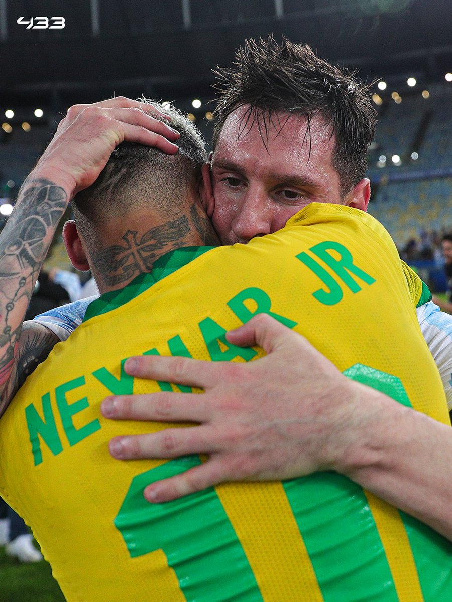 433's tweet photo. 𝐍𝐄𝐘𝐌𝐀𝐑 𝐅𝐎𝐑 𝐌𝐄𝐒𝐒𝐈 🥹❤️

"Everyone who loves football has had the privilege of enjoying you throughout all these years…

Today is your last game wearing the shirt of your national team, representing your country. I hope you enjoy every single second, and that all the tributes you receive today make you happy.

It’s not only Argentina that thanks you. The whole world thanks you for everything you have done for football.

Thank you for making me love football even more. It was an honour to play against you, and even more so to make history alongside you.

GRACIAS Leo Messi 🐐"