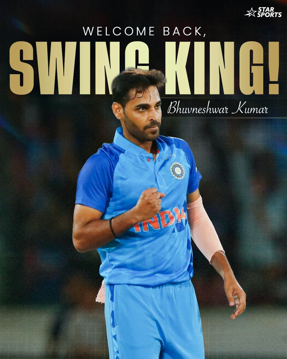 StarSportsIndia's tweet photo. Stories that make us 𝗕 𝗘 𝗟 𝗜 𝗘 𝗩 𝗘! 💙

After playing a key role in #RCB’s back-to-back TATA IPL triumphs, #BhuvneshwarKumar earns a well-deserved India call-up after 2022! 🇮🇳🔥

#NZvIND [Bhuvneshwar Kumar, Bhuvi, Team India] https://t.co/nmjDbOGb3r