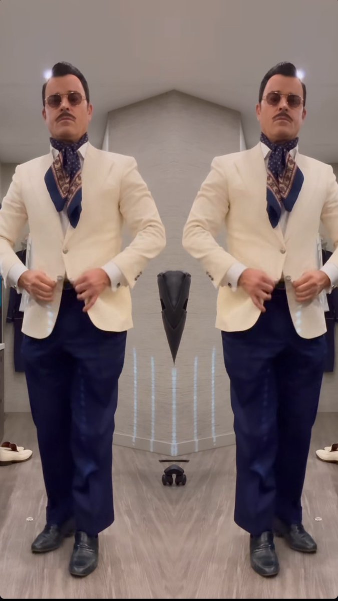 nukaghoulie's tweet photo. Gotta look extra handsome for when he goes to visit his crush in jail, I guess... https://t.co/46md7K8drQ