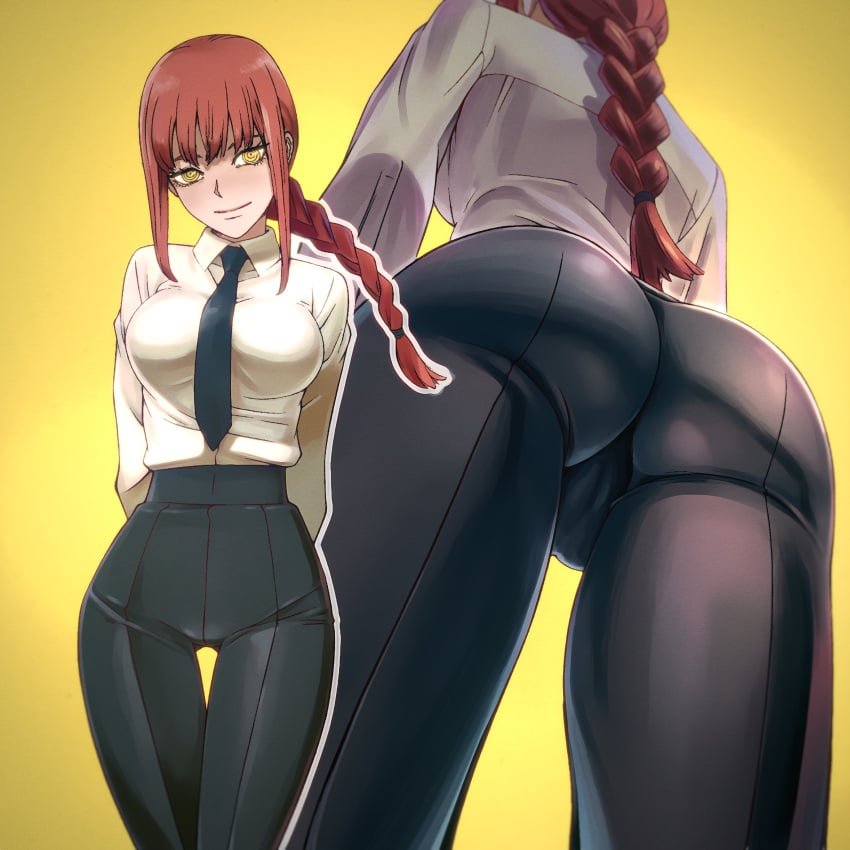 SemenTaker's tweet photo. Makima has to make sure she's only letting the best of the best be Devil Hunters.

And totally not cause she is a cock addicted slut using her position to embrace her carnal desires. https://t.co/CUVVYddOUT