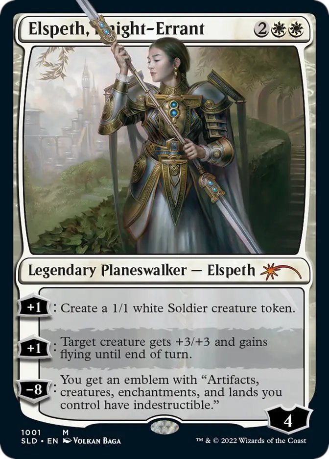 mtgbanding's tweet photo. elspeth promo artwork never misses huh https://t.co/D4b7yQu2XA