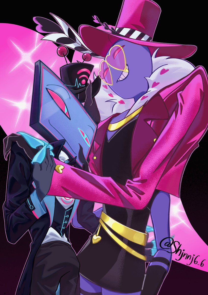 Shjnnj6_6's tweet photo. 👀
#HazbinHote #voxval #staticmoth https://t.co/mvEQlTErm0