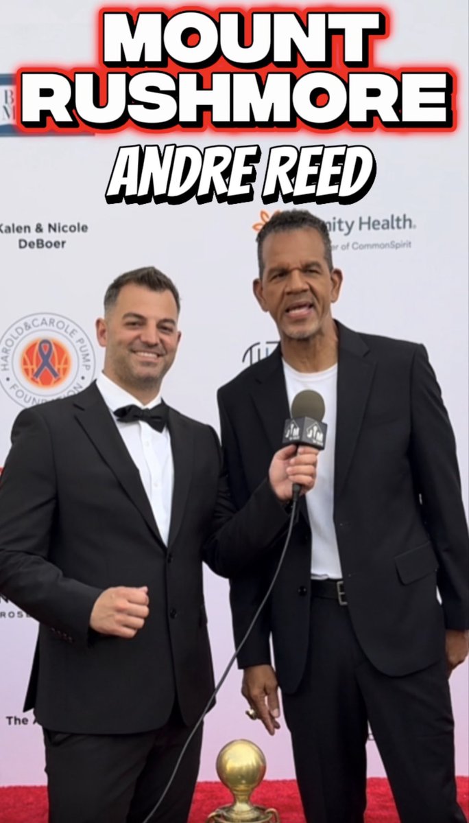 JimonBase's tweet photo. 🏈 Hall of Famer Andre Reed knows a thing or two about great wide receivers.

I caught up with the @BuffaloBills legend and had him build his Mount Rushmore of NFL WRs. 🐐

Who makes YOUR four? 👀 

🎥 Filmed at the 26th Annual Harold & Carole Pump Foundation Gala.

#AndreReed #BillsMafia #NFL #bills #buffalobills