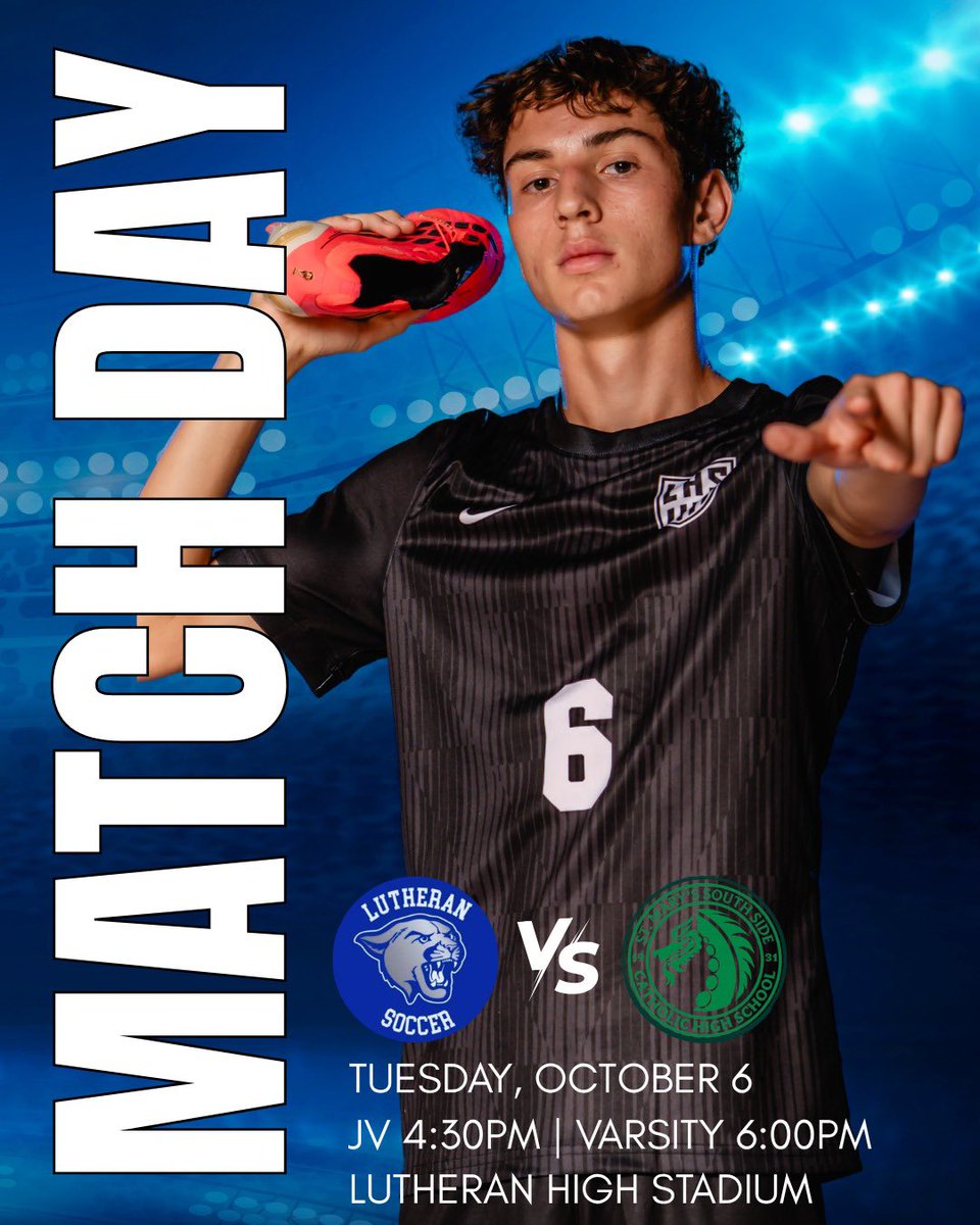 LuHiBoysSoccer's tweet photo. The first of 3 at home this week. The lads take on St Mary’s South Side. JV at 4:30 followed by Varsity at 6 with the @LHS_Sapphires on the sidelines. #risetogether https://t.co/drXNiBHMQb