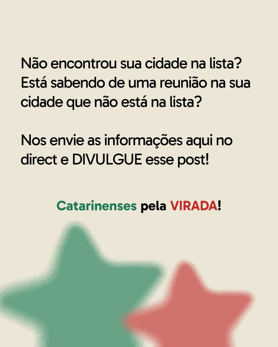 iouyko's tweet photo. Pessoal de SANTA CATARINA peço que me ajudem a divulgar a agenda de reuniões e plenárias ATUALIZADA! 

ADICIONAMOS ITAJAÍ e corrigimos uma informação previamente errada de Palhoça. Ainda não recebemos atualizações de demais regiões do estado!

ESSE É O MOMENTO PARA SE ORGANIZAR! https://t.co/4pW1fCMVwp