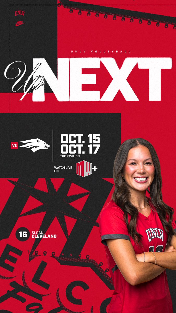 UNLVvball's tweet photo. Playing the team up north at home this week ๐ช
#BEaREBEL https://t.co/jnfyhjE7Sr