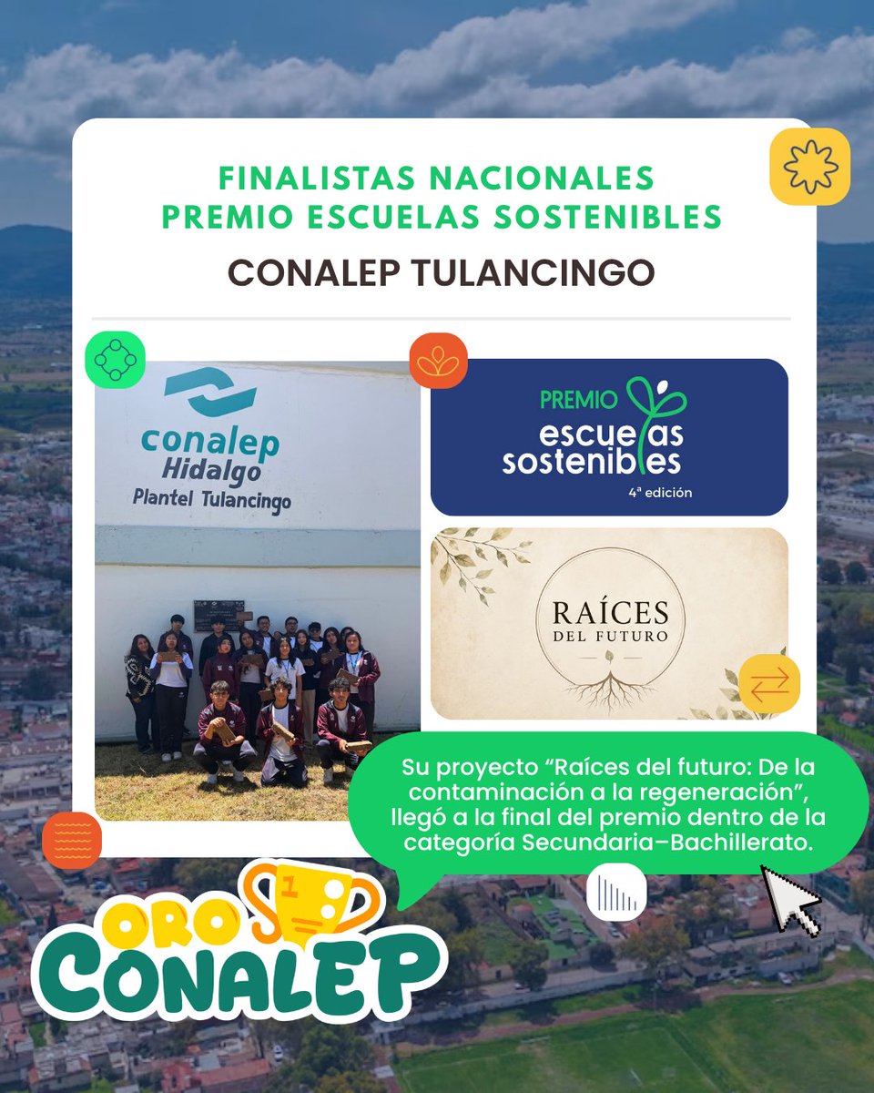 CONALEP_Mex's tweet photo. #OroCONALEP 🏆
Con el proyecto “Raíces del Futuro: de la contaminación a la regeneración”, estudiantes del @CONALEP_HGO transforman residuos de la industria quesera en materiales de construcción, impulsando soluciones sostenibles para el cuidado del medio ambiente. ♻️ https://t.co/u2TKw8jyBZ
