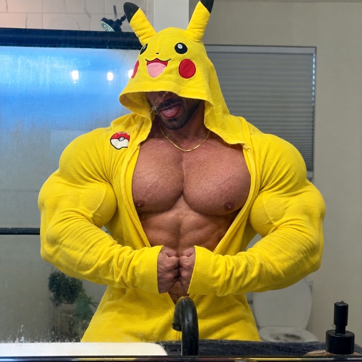 JCron231's tweet photo. ⚡️Pika used Bulk-Up⚡️
.
Pika’s been packing on the pounds scarfing down rare candies, iron, protein, and X-Attacks. 
.
But now we’re running low and need a restock! Head over to the Fin-mart to resupply your favorite ‘Mon to GROW him even larger 🔋
.
Venmo: JCron (8934)
CashApp: JCron231
Throne: JCron231
PayPal: JCron231
.
Thank you to @BulkBodyAI for the transformation! ⚡️