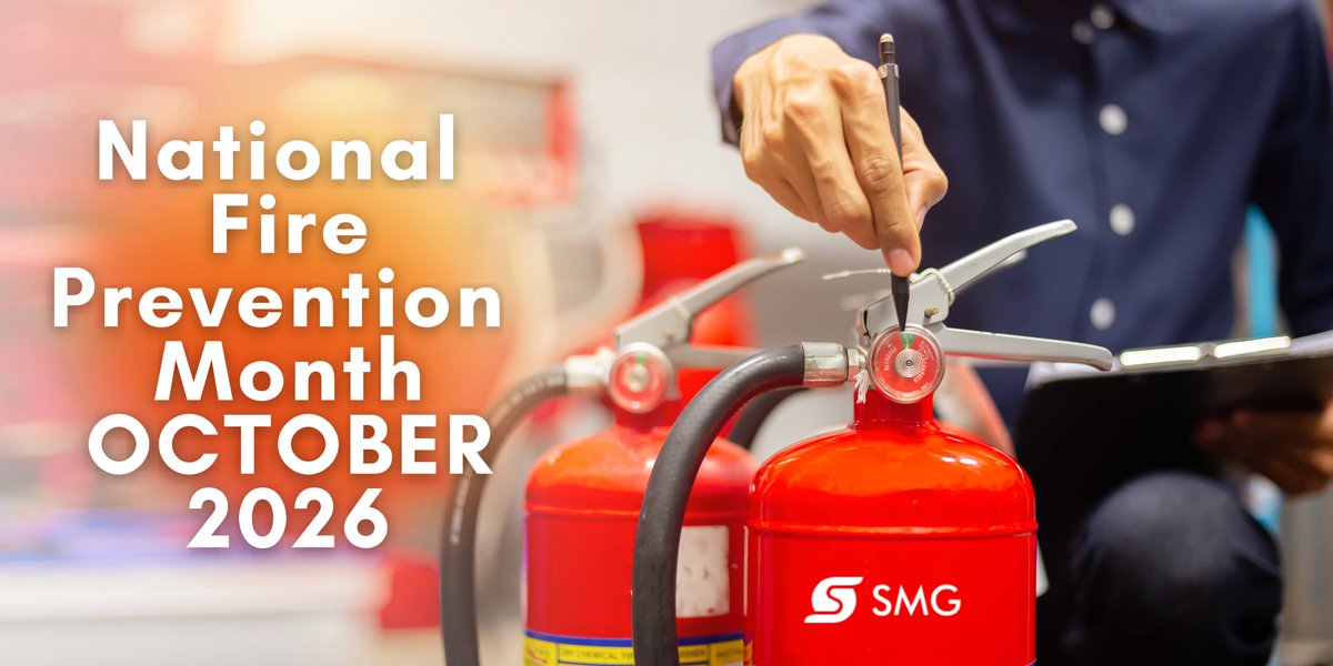 smgsafety's tweet photo. For #October #NationalFirePrevention Month, here are some helpful #Safetytips ...   
☑️Test smoke alarms monthly and replace batteries annually
☑️Establish and practice a home fire escape plan
☑️Inspect electrical cords and avoid overloading outlets https://t.co/K36tB8fD2Q