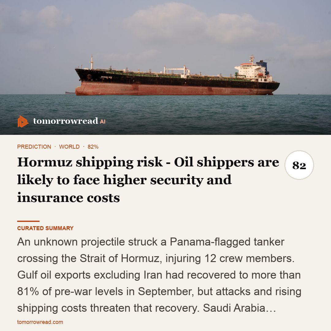tomorrowread's tweet photo. Skydance completes nearly $111 billion Warner Bros. Discovery takeover. Ukraine’s drone assault on Moscow region kills two; Hormuz attack threatens Gulf oil exports and shipping.

https://t.co/ixzxh9KHch

#TomorrowRead #AI #WorldNews #Foresight #News https://t.co/X0gmmMWygm