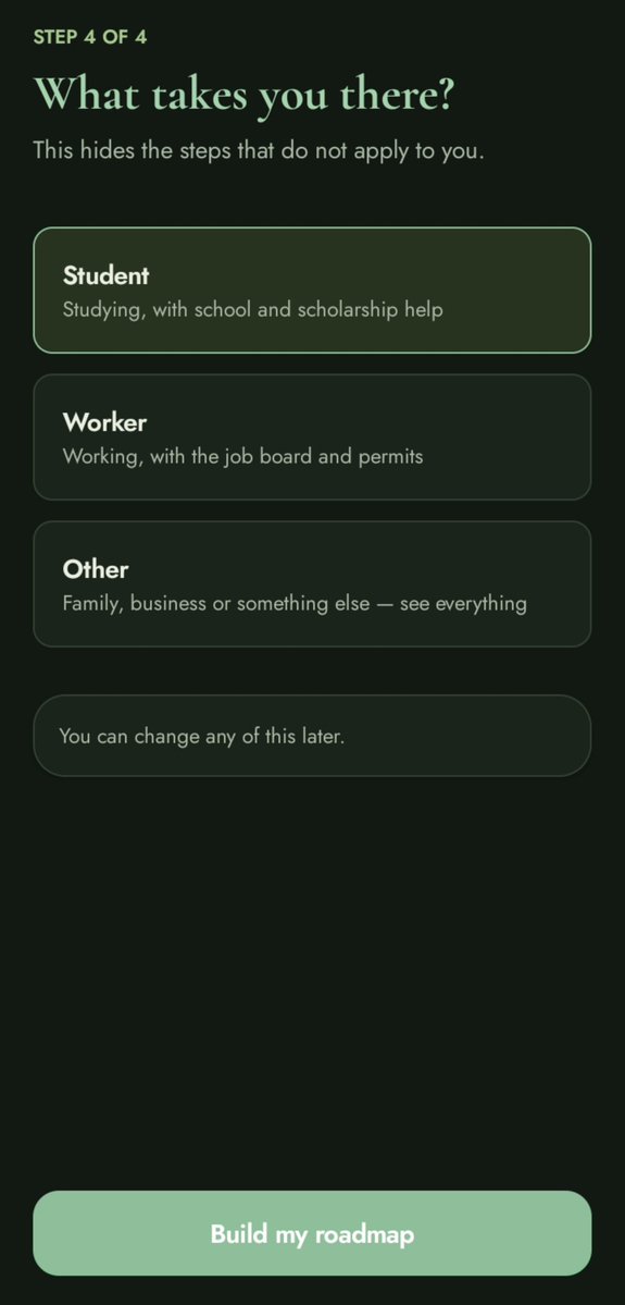 Viaspora_app's tweet photo. Let’s talk about our Viaspora app, which was built entirely with the needs of Nigerians willing to relocate in mind.

Now, let’s use a student as a case study.
🧵 https://t.co/SqVSv7JfrX