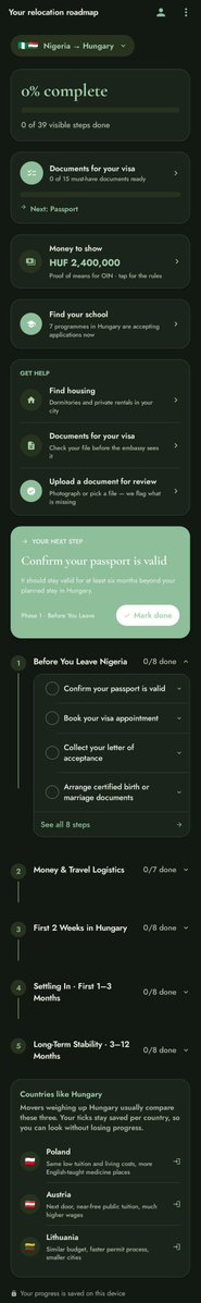 Viaspora_app's tweet photo. Let’s talk about our Viaspora app, which was built entirely with the needs of Nigerians willing to relocate in mind.

Now, let’s use a student as a case study.
🧵 https://t.co/SqVSv7JfrX