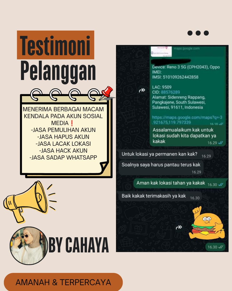 hyfioa's tweet photo. Menerima Jasa Pemulihan &amp; Perbaikan Akun Sosmed.

- Pulihkan,Balikin &amp; Hapus/Nonaktifkan Akun.

- Lacak Lokasi, Sadap Wa, Hack Akun &amp; Lainnya.

( Facebook, Instagram, TikTok, WhatsApp, Line, Twitter/X, Gmail/Email,Telegram, Game &amp; Lainnya ) #zonauang

Fast On WhatsApp Di Profil✅ https://t.co/WsgtQMIfKC
