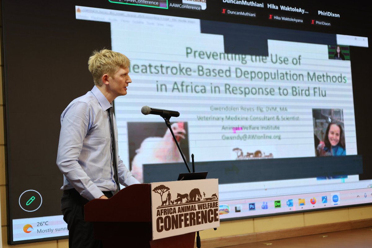 AAWConference's tweet photo. A special acknowledgement to our Day 2 moderators! 

Naomi Higham, Working Animals International; Wachira Kariuki, Africa Network for Animal Welfare; Dr. Ntombi B. Mudenda, University of Zambia; Zack Strong, Animal Welfare Institute; Samuel Theuri, The Brooke – East Africa.

#AAWC2026 #AAWCZambia #AnimalWelfare #ClimateAction #SustainableDevelopment #AAWCLusaka