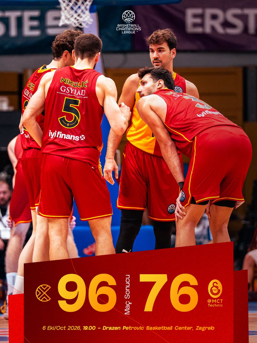 GSBasketbol's tweet photo. Maç Sonucu | 96-76
Cibona vs. 𝗚𝗮𝗹𝗮𝘁𝗮𝘀𝗮𝗿𝗮𝘆 𝗠𝗖𝗧 𝗧𝗲𝗰𝗵𝗻𝗶𝗰

📊Skor Dağılımımız; Nikolic 13, Smailagic 13, Buğrahan 11, Metu 10, Ballo 9, Ivanovic 7, Pierre 6, Şehmus 3, Robinson 2, Berkan 2 https://t.co/MwqdMWaUPE