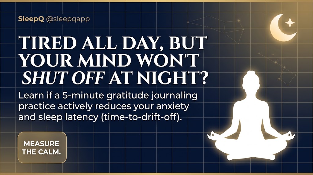 prettyinpetite's tweet photo. Exhausted all day but wide awake the second your head hits the pillow? 🧠⚡
Don't just guess—measure the calm. Start your experiment tonight: https://t.co/vUPfc5wqDX
#SleepQ #SleepHacks #AnxietyRelief #SleepLatency #BetterSleep https://t.co/LJYd7T6OtU