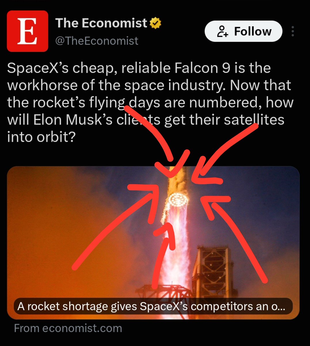 xdNiBoR's tweet photo. Maybe adding some arrows wil help  the idiots at The Economist understand https://t.co/BtaVb7KBHy