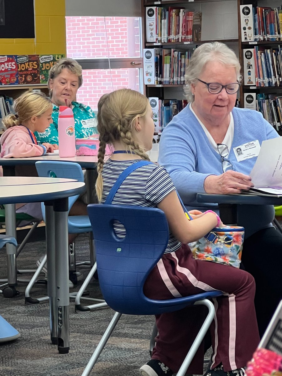VBFairfieldES's tweet photo. Our Reading Cafe with the volunteers from Providence Presbyterian Church started this Monday! The students were so excited to read with them. @vbschools @vbedfound #WeAreVBStrong #library #reading https://t.co/s1OElmxmwL