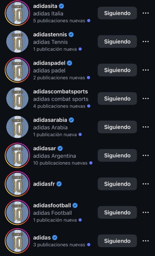 fcbharrison's tweet photo. Adidas has changed its profile across all socials to “GRACIAS MESSI.” 🥹🇦🇷🐐 https://t.co/b5Kd9a0tGe