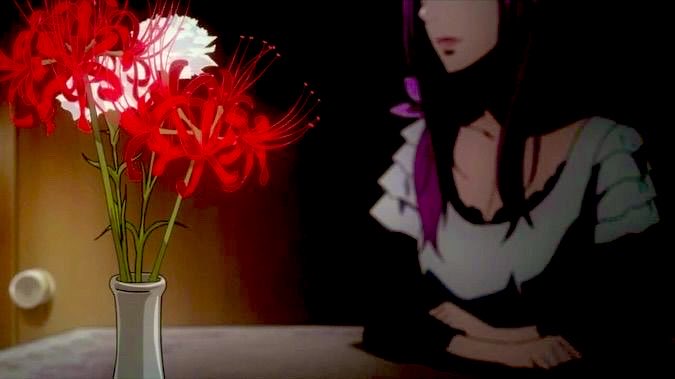 evenrora's tweet photo. #曼珠沙華 #東京喰種 
 
피안화🩸처음 봤을 땐 난해한 꽃이라고 생각했는데 애니에서 등장하는 걸 자꾸 보니 
꽃라이팅을 당햇어요,, (지금은 무척 좋아함 

저는 여러 애니에서 피안화를 봤지만 
카네키의 정신세계가 경계를 넘어가는 상징으로 쓰인 도쿄구울이 제일 섬뜩해요 🍷🖤 https://t.co/J9nLdtuFRh