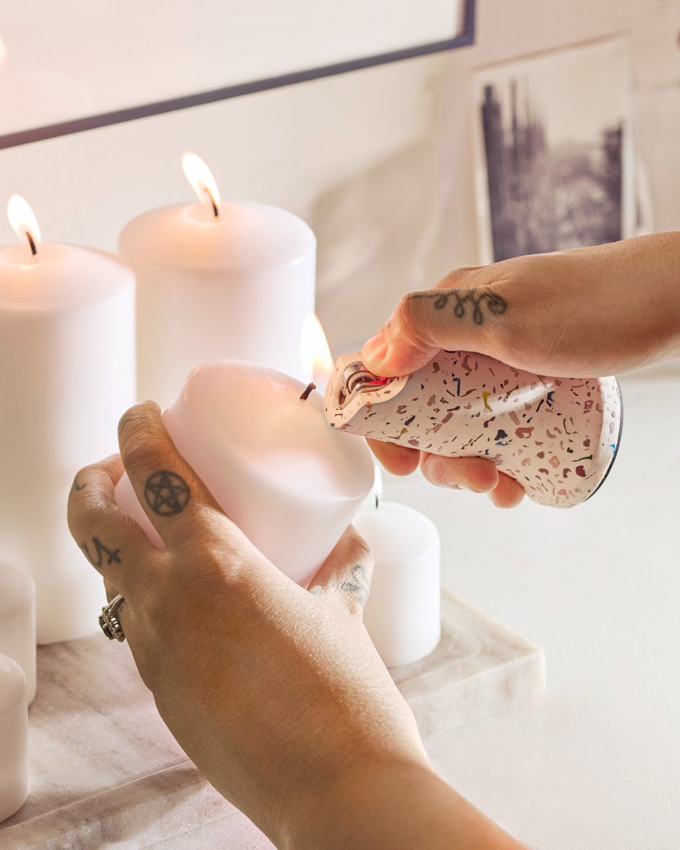 NWTNhome's tweet photo. Meet the new &amp; improved Anchor Lighter Holder 🔥 A NWTN Home classic, reimagined in terrazzo. A streamlined form meets a playful finish in an everyday essential designed to give your lighter a home worthy of display 🏠💨

Sign up through the 🔗 in our bio for early access! https://t.co/DpUBDerMQG