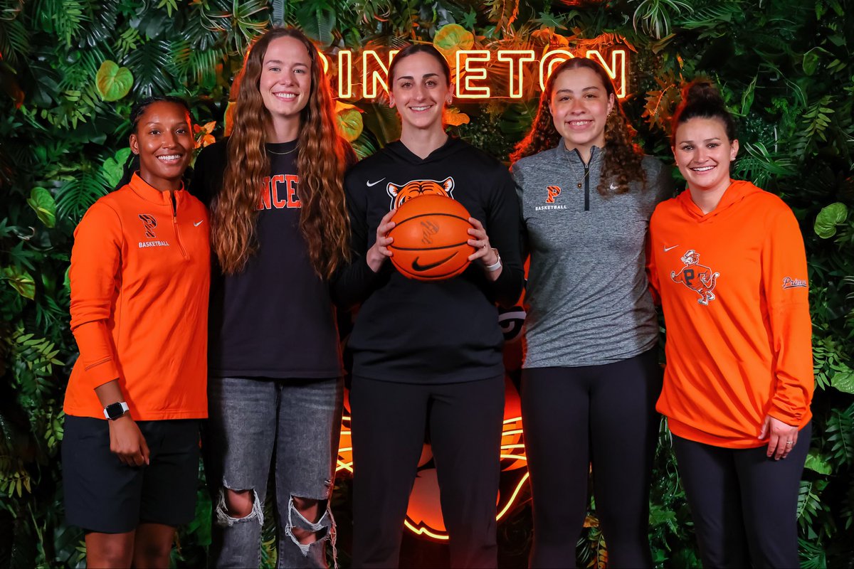 PrincetonWBB's tweet photo. Happy #NationalCoachesDay to our staff that continues to teach and inspire us each and every day! 🧡🖤 https://t.co/9z9d61iX9s