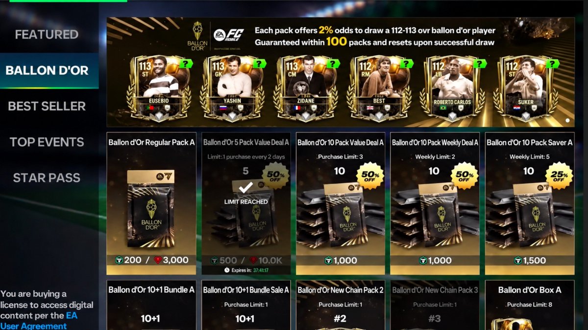 redc4rpet_here's tweet photo. Remember last year's Ballon D'or Event 🥹?

The card designs were sooo damn good! Hope EA doesn't destroy this beautiful event like they did with the 3rd Anniversary 😔

#FcMobile https://t.co/IgxbdJGp0q