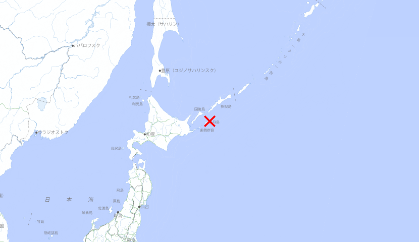NetaSetsuk64797's tweet photo. 【地震速報】
◾ 発生時刻：07日 02:47
◾ 震源地：北海道東方沖
◾ 最大震度：2
◾ M4.6
今後の情報に注意してください。画像出典:国土地理院 https://t.co/eItOjHh4zR