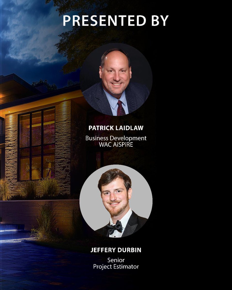 WAClighting's tweet photo. Join Patrick Laidlaw + Jeff Durbin for a live training session featuring the Colorscaping Configurator visual planning tool.

Register now: https://t.co/pHKuhSX7Yv
October 8, 2026 | 2 PM EST

#colorscaping #WACGroup #landscapelighting #outdoorlighting #WACLighting https://t.co/9sjz3j2Vg6