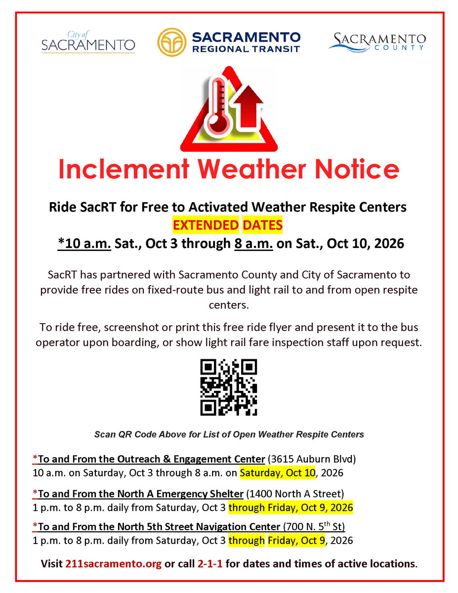 TheCityofSac's tweet photo. Due to the continuing high temperatures, the City is extending cooling center operations at the Outreach and Engagement Center and the North 5th Street Navigation Center.

Learn more: https://t.co/2zVesdTiOR https://t.co/KGXFcQPPEo