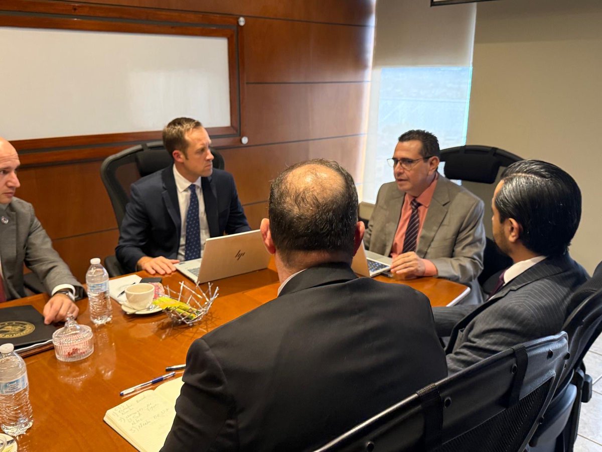 USAttyRaybould's tweet photo. Building on the momentum in our recent border strategy meeting with @MPguatemala @BArevalodeLeon @mingobguate @DOJCrimDiv @DOJOPDAT @USDOJ_Intl @usembassyguate @USAttorneys we got down to brass tax today.  We are coming for narcoterrorists and financiers of corruption.  @Univision @FoxNews @AztecaNoticias @prensa_libre @NuestroDiario @republicagt @elperiodica @TelediarioGT @TexasScorecard