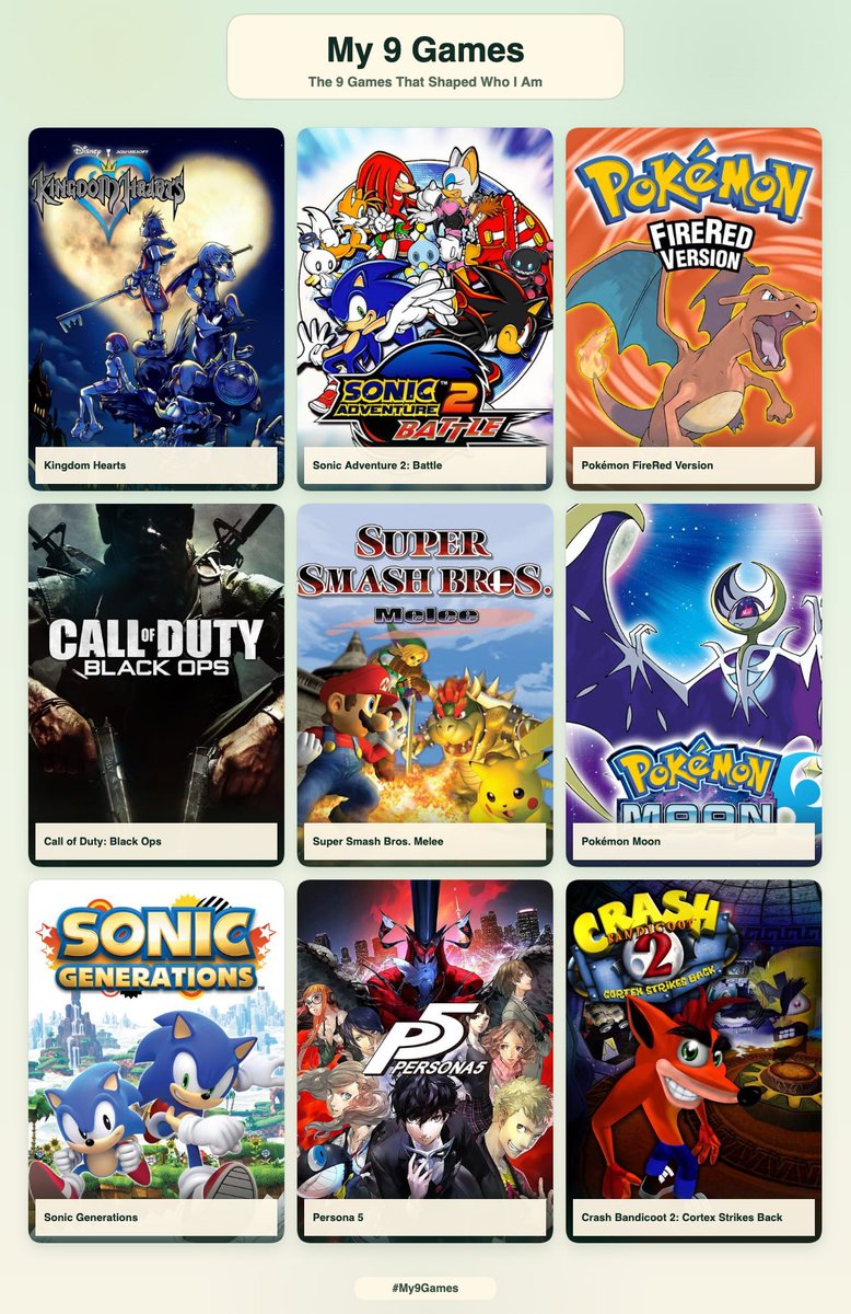 matchatwunk's tweet photo. 9 games that shaped who i am (mostly from childhood) : https://t.co/ASErwVNpFP