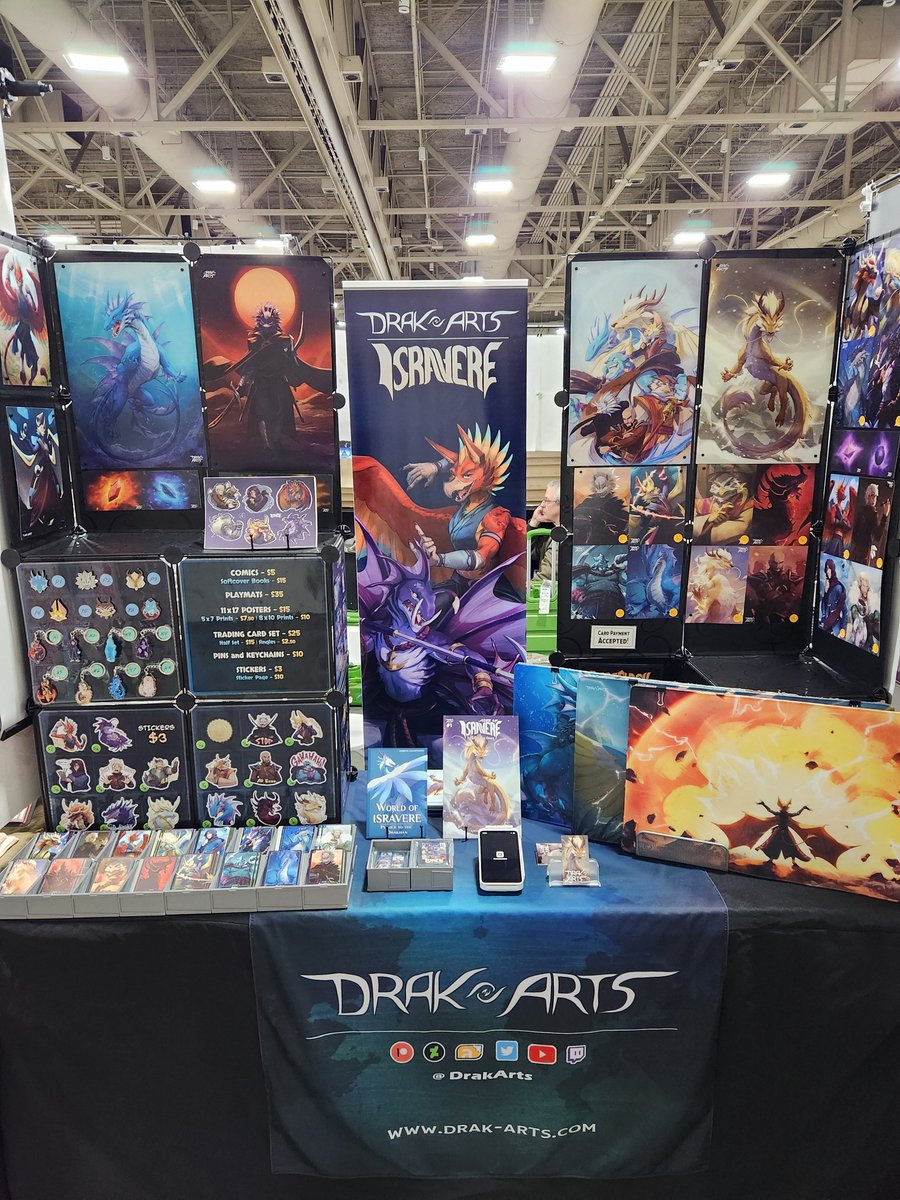 Isravere's tweet photo. We are into the 2nd half of day one of FanX!  Come get somethin' if you're in the area! https://t.co/mk5PmsBEIH