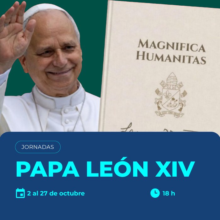 UCCoficial's tweet photo. Las facultades de Filosofía y Humanidades, y de Teología, y el Centro de Bioética de nuestra Universidad invitan a participar de las JORNADAS PAPA LEÓN XIV, una serie de conferencias y conversatorios que tratarán temas y problemáticas vinculadas con el magisterio del @Pontifex_es, en preparación para su inminente visita a nuestro país.

Inscribite➡️https://t.co/DRVV0kSd0o