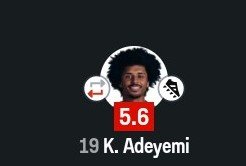 S14078Stephen's tweet photo. Barcelona bought Adeyemi for pace, but SofaScore gave him a speed limit 5.6 😂 https://t.co/hMhIbgZsua