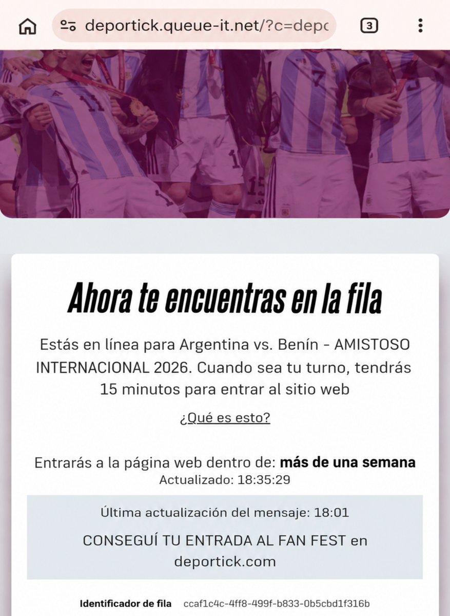cristianlimaok's tweet photo. - Yo ilusionado, entrando para ver a Messi y la selección argentina..
- deportick: https://t.co/t7p0rM1Aig
