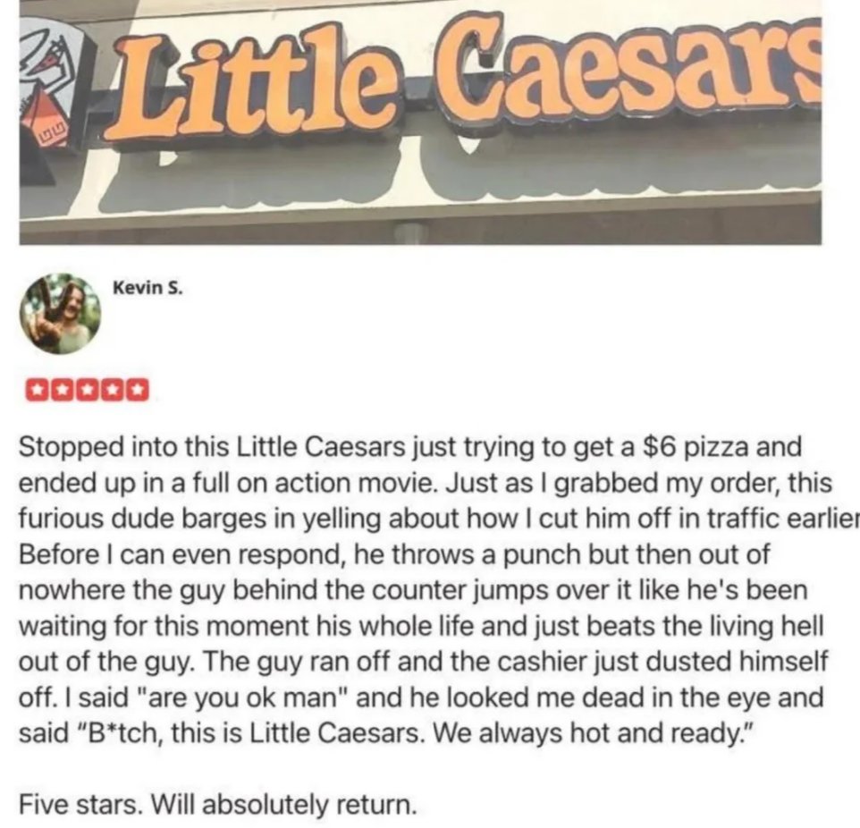 lanechanged's tweet photo. This is a YELP review. 
A. YELP. REVIEW. 😂😆🤣😭 https://t.co/1ImJPaD2jd