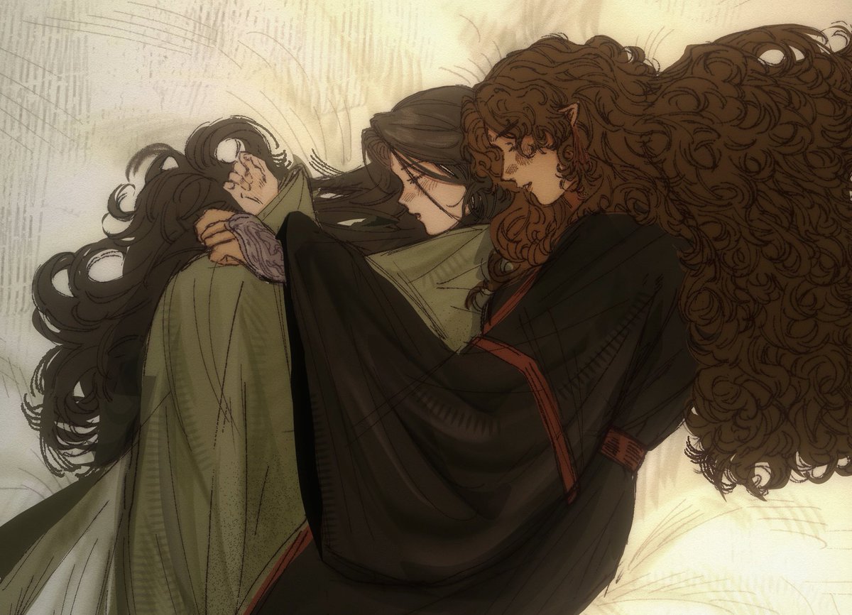 enrozded's tweet photo. Cuddle your huge demon wife #bingqiu https://t.co/IqipQkjqb5